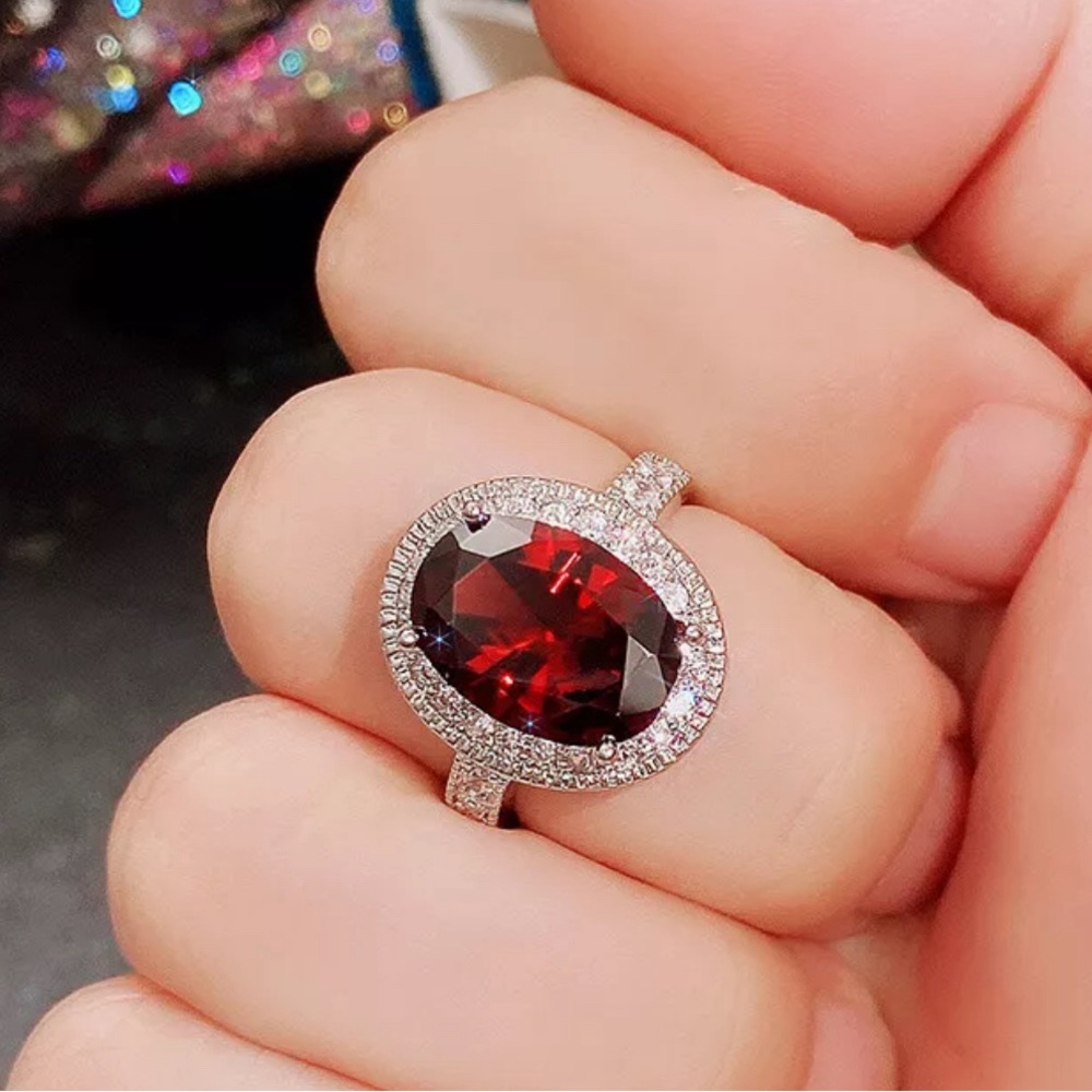 Ruby round cut ring - Picture 2 of 3